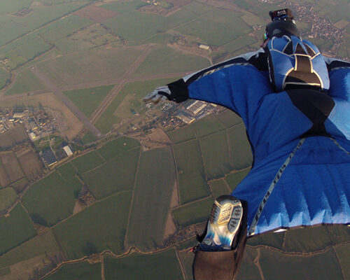 Base jump au départ de Magland avec Christophe