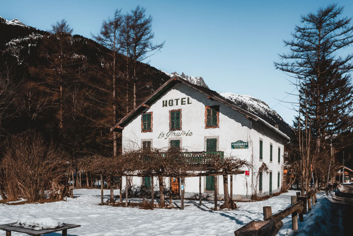 Hotel La prairie aux Bois Architecture Chamonix ATMB